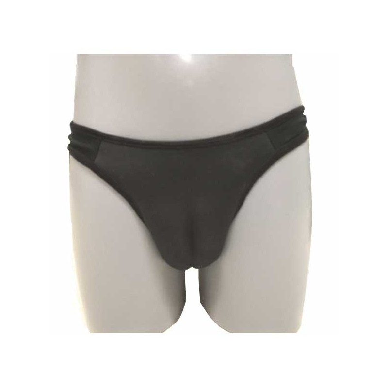 Black gaff thong in drag - Gaff lingerie