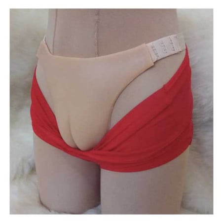 Thong gaff imitation vulva - Gaff lingerie