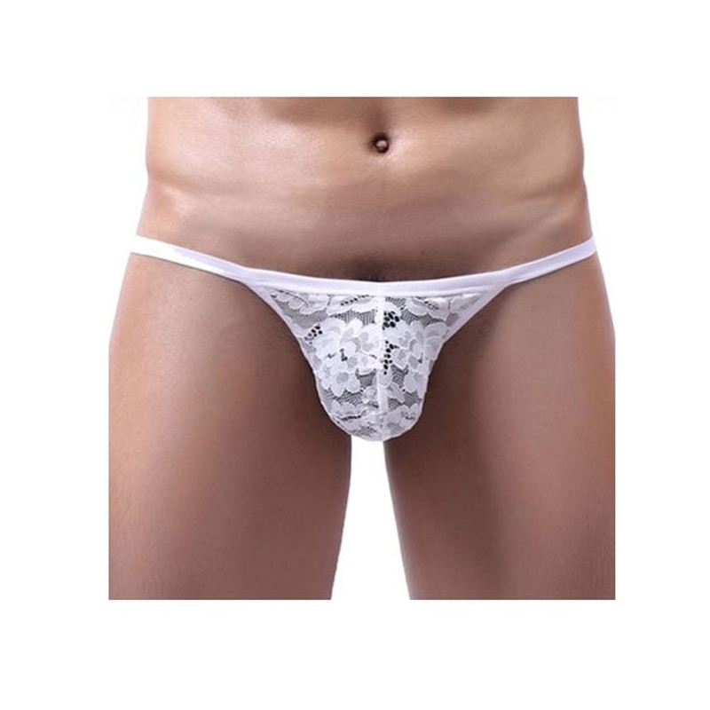 Thong Lace Osta White - Panties & Thongs for cross-dressers