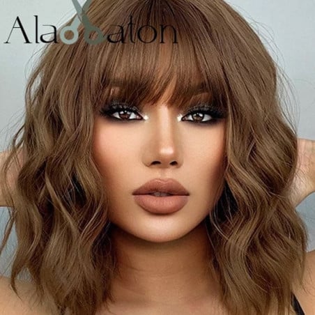 Tatiana chatain wavy wig - Chestnut