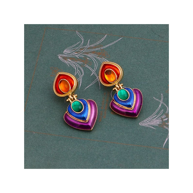 Boho clip earrings - Clip earrings