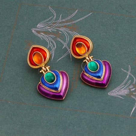 Boho clip earrings - Clip earrings