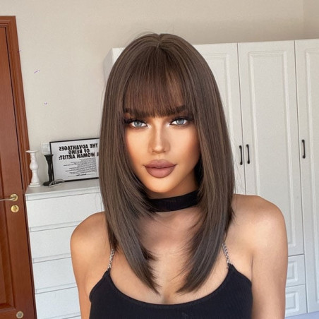 Perruque chatain Veronica - Perruques chatains pour travestis Perruque chatain Veronica - Perruques chatains pour travestis