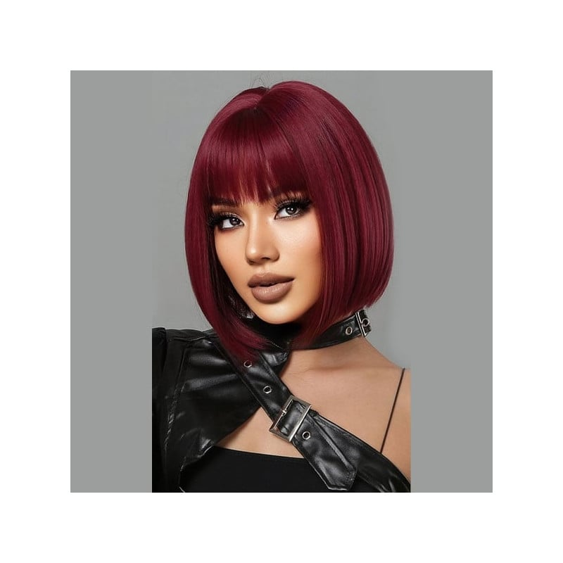 Perruque rouge Una - Perruques rousses pour travestis