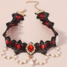 Red Gothic necklace - Necklaces Red Gothic necklace - Necklaces