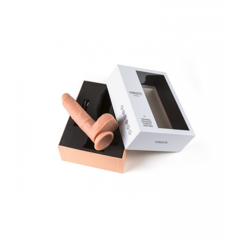 Rotating suction cup dildo R9 - Cupping dildos for cross-dressers