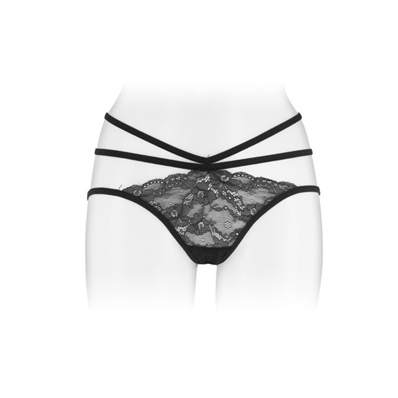 Black open lace panties Nadia - Panties & Thongs for cross-dressers