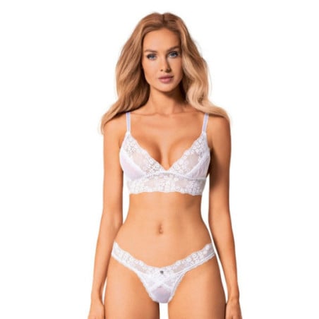 Ensemble blanc Heavenlly - Ensemble lingerie sexy pour travestis Ensemble blanc Heavenlly - Ensemble lingerie sexy pour travestis