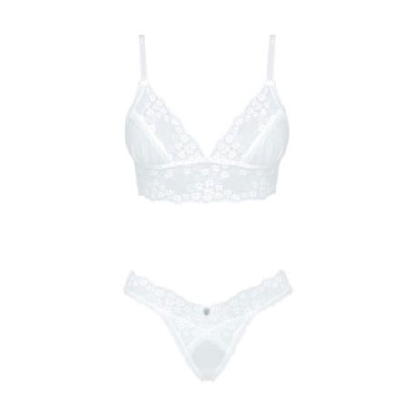 Ensemble blanc Heavenlly - Ensemble lingerie sexy pour travestis Ensemble blanc Heavenlly - Ensemble lingerie sexy pour travestis