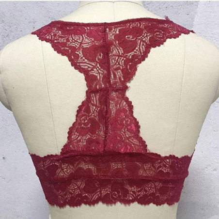 Brassière dentelles Lie de vin - Tous nos produits