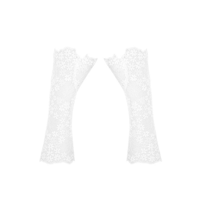 Mitaines blanches Heavenlly - Mitaines pour travestis