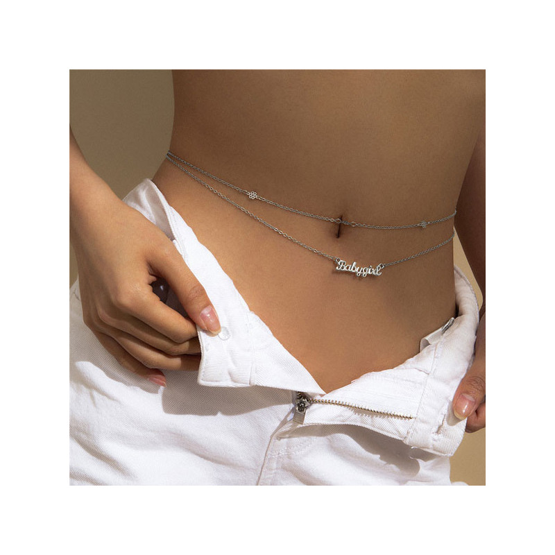 Chaine de Ventre Babygirl - Bijoux de corps pour travestis