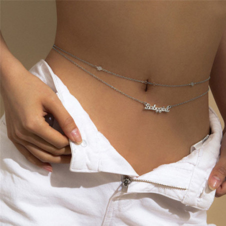 Chaine de Ventre Babygirl - Bijoux de corps pour travestis