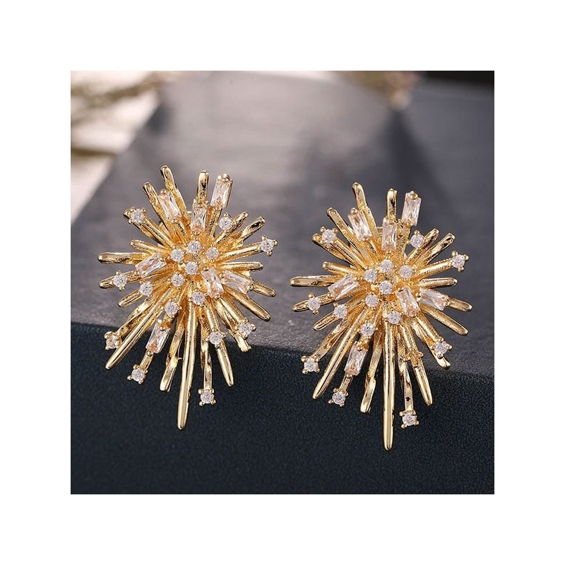 Boucles d'oreille Clips Feux d'artifice - Clip earrings