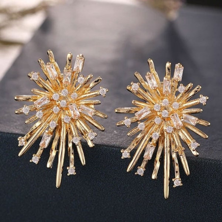 Boucles d'oreille Clips Feux d'artifice - Clip earrings