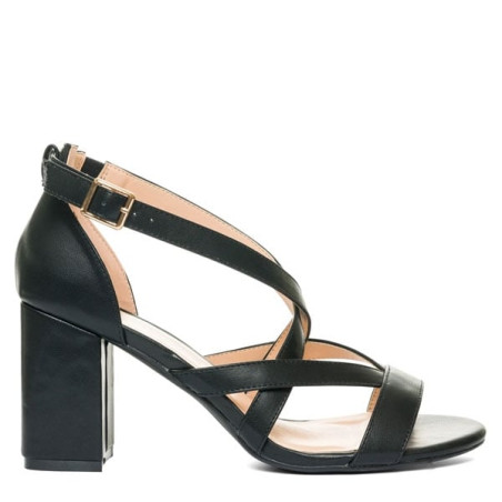 Black strappy sandals - Open hells and mules