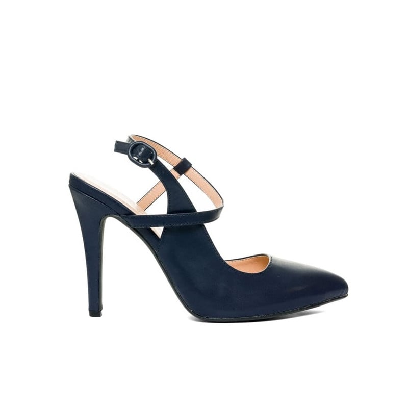 Escarpins ouverts marines - Sandales grandes tailles pour travestis