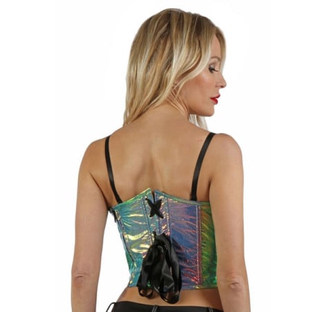 Top multicouleur effet corset & Zip - Hauts pour travestis