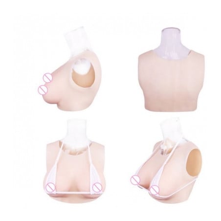 Buste seins silicone Bonnet F - Bustes silicone pour travesti