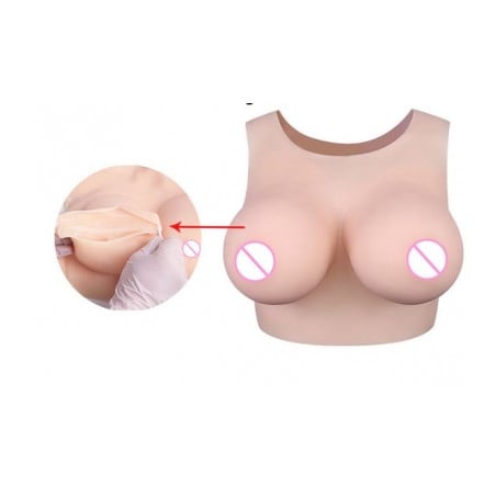 Buste seins silicone Bonnet F - Bustes silicone pour travesti