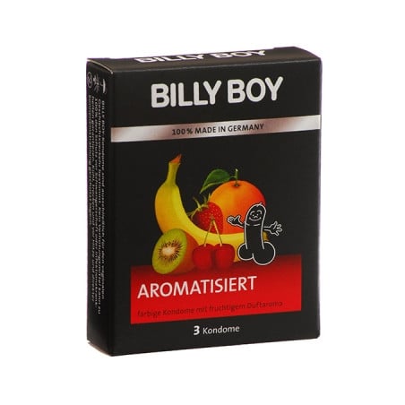 Billy Boy Aroma 3 préservatifs - Préservatifs pour travestis Billy Boy Aroma 3 préservatifs - Préservatifs pour travestis