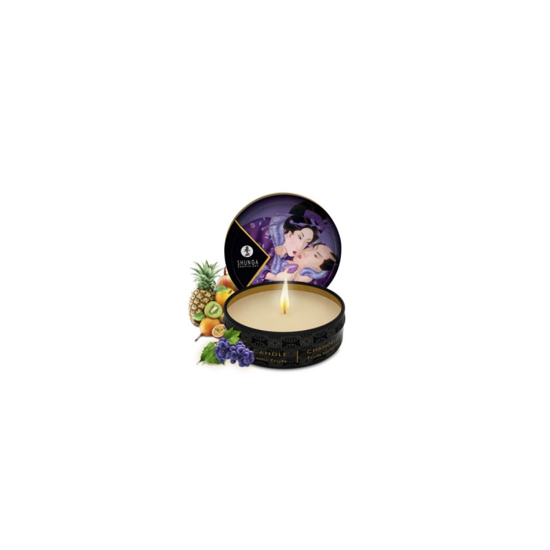 Exotic fruit massage candle (30 ml) - Erotic massage for cross-dressers