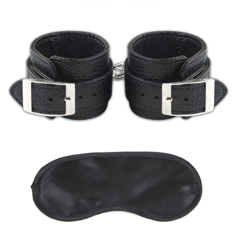 Black adjustable handcuffs -