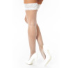 Hold Ups white fishnet stockings H019 - Tights & Stockings Hold Ups white fishnet stockings H019 - Tights & Stockings
