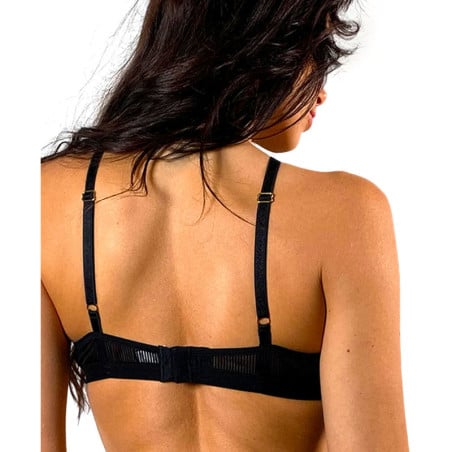 Soutien-Gorge Triangle En Tulle À Rayures - Soutiens-gorge sexy pour travestis