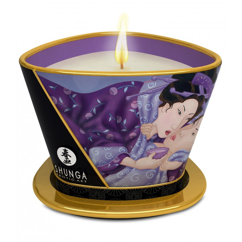Caressing glow massage candle - Erotic massage for cross-dressers