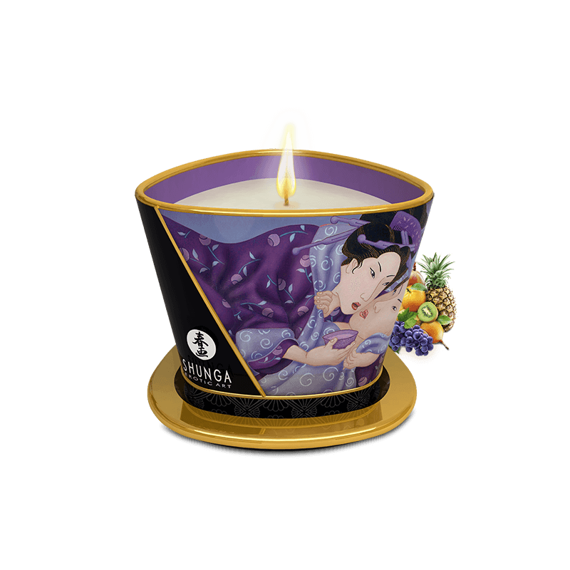 Caressing glow massage candle - Erotic massage for cross-dressers