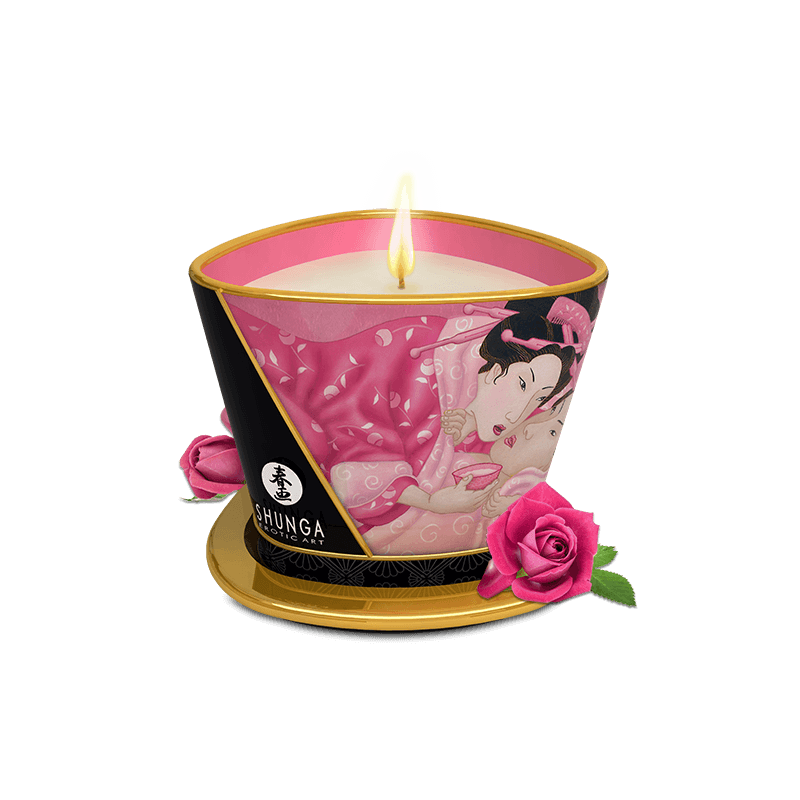 Bougie de massage Aphrodisia Rose - Massage érotique pour travestis