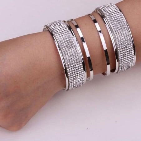 Bracelet Rock argenté - Bracelets pour travestis