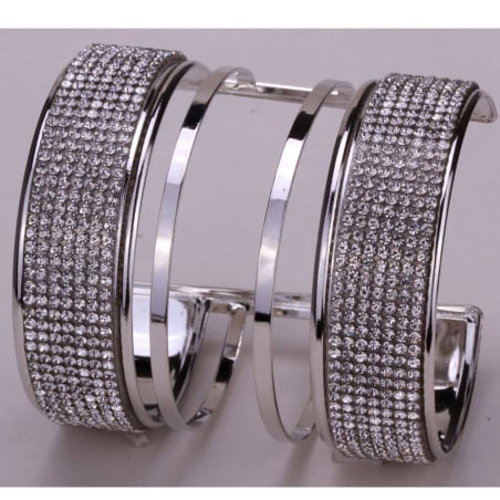 Bracelet Rock argenté - Bracelets pour travestis Bracelet Rock argenté - Bracelets pour travestis