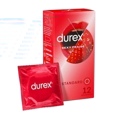 Préservatifs Sexy Fraise (12 préservatifs) - Préservatifs pour travestis Préservatifs Sexy Fraise (12 préservatifs) - Préservatifs pour travestis