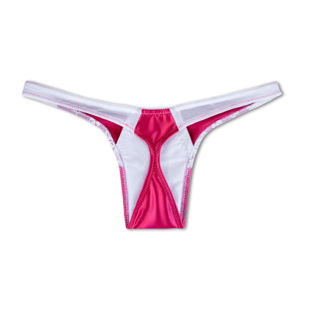 Devotion Satin tucking thong Passion Pink - Tucking