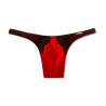 Devotion Satin Tucking Thong Thorn Red - Tucking Devotion Satin Tucking Thong Thorn Red - Tucking