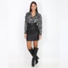 Jupe simili à poches et boutons - Robes pour travestis Jupe simili à poches et boutons - Robes pour travestis