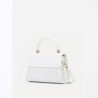 Crocodile-effect patent handbag with flap - bags Crocodile-effect patent handbag with flap - bags