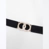 Ceinture à boucle anneaux en strass - Ceintures pour travestis Ceinture à boucle anneaux en strass - Ceintures pour travestis