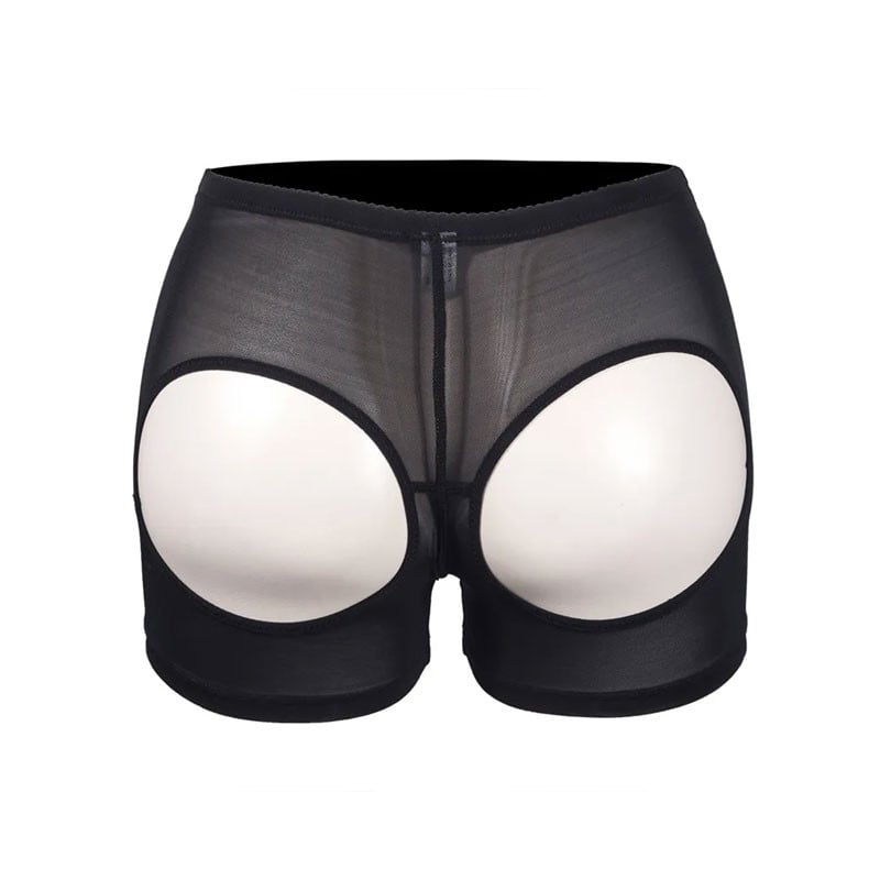 Beige panties with holes - Butt pads