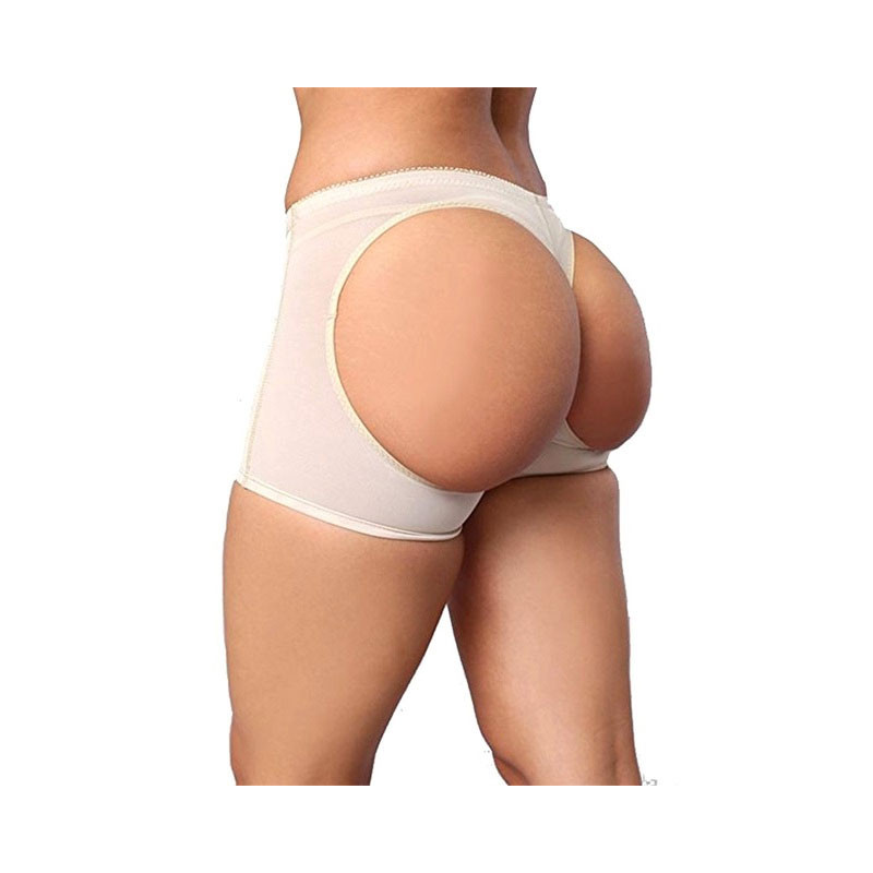 Culotte beige remonte fesse à trous - Fausses fesses