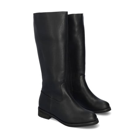 Bottes plates noires - Bottes grandes tailles pour travestis