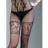 Black fishnet jumpsuit with garters - Tights & Stockings for cross-dressers Black fishnet jumpsuit with garters - Tights & Stockings for cross-dressers