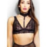 Soutien-gorge triangle avec chocker amovible - Soutien-gorge triangle avec chocker amovible -