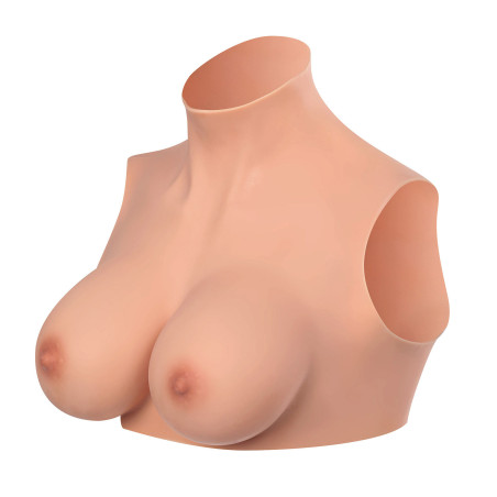 Bust false breasts Light skin - Silicone breast combinations