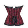 Corset élégant rouge et noir - Corsets pour travestis Corset élégant rouge et noir - Corsets pour travestis