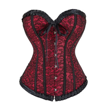 Corset Femme élégant En Satin – Silhouette Sablier Réglable, Idéal Festivals Et Quotidien