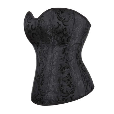 Black satin corset - Corsets