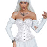 Corset blanc brodé - Corsets pour travestis Corset blanc brodé - Corsets pour travestis